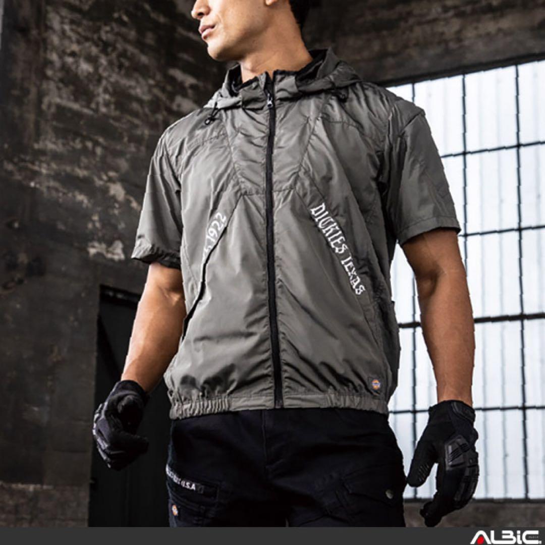 Dickies フード付き半袖ブルゾン＋ファン+24vバッテリーセット