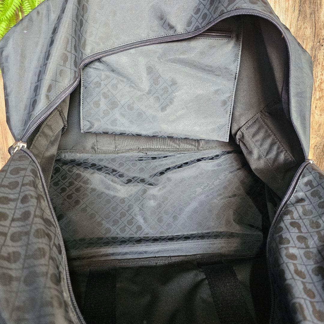 GHERARDINI　ゲラルディーニ　ブラックナイロンボストンバッグ