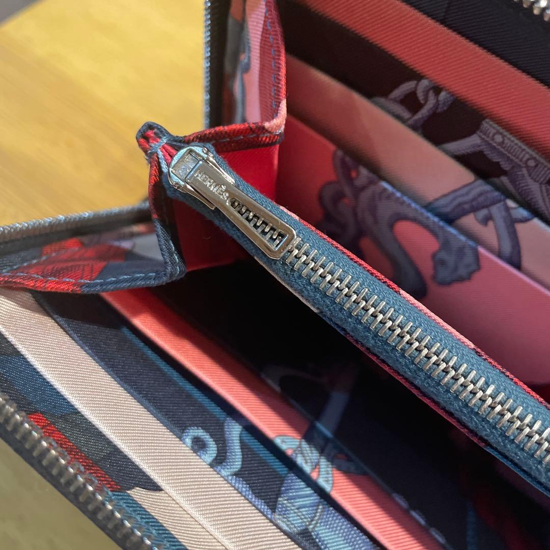 エルメス　アザップ　シルクイン　ネイビー