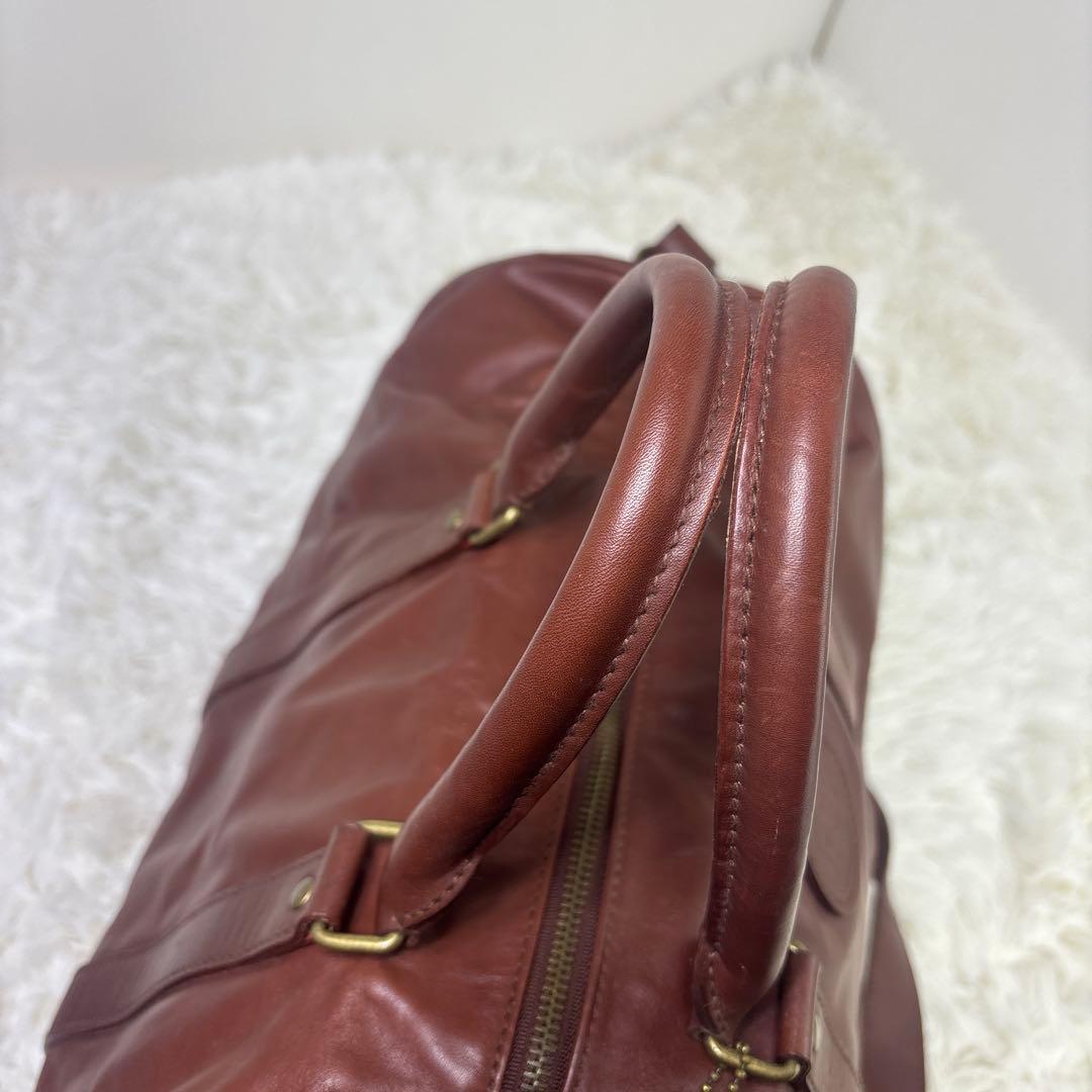 [希少] ラルフローレン　レザーボストンバッグ　2way 大容量　U.S.A