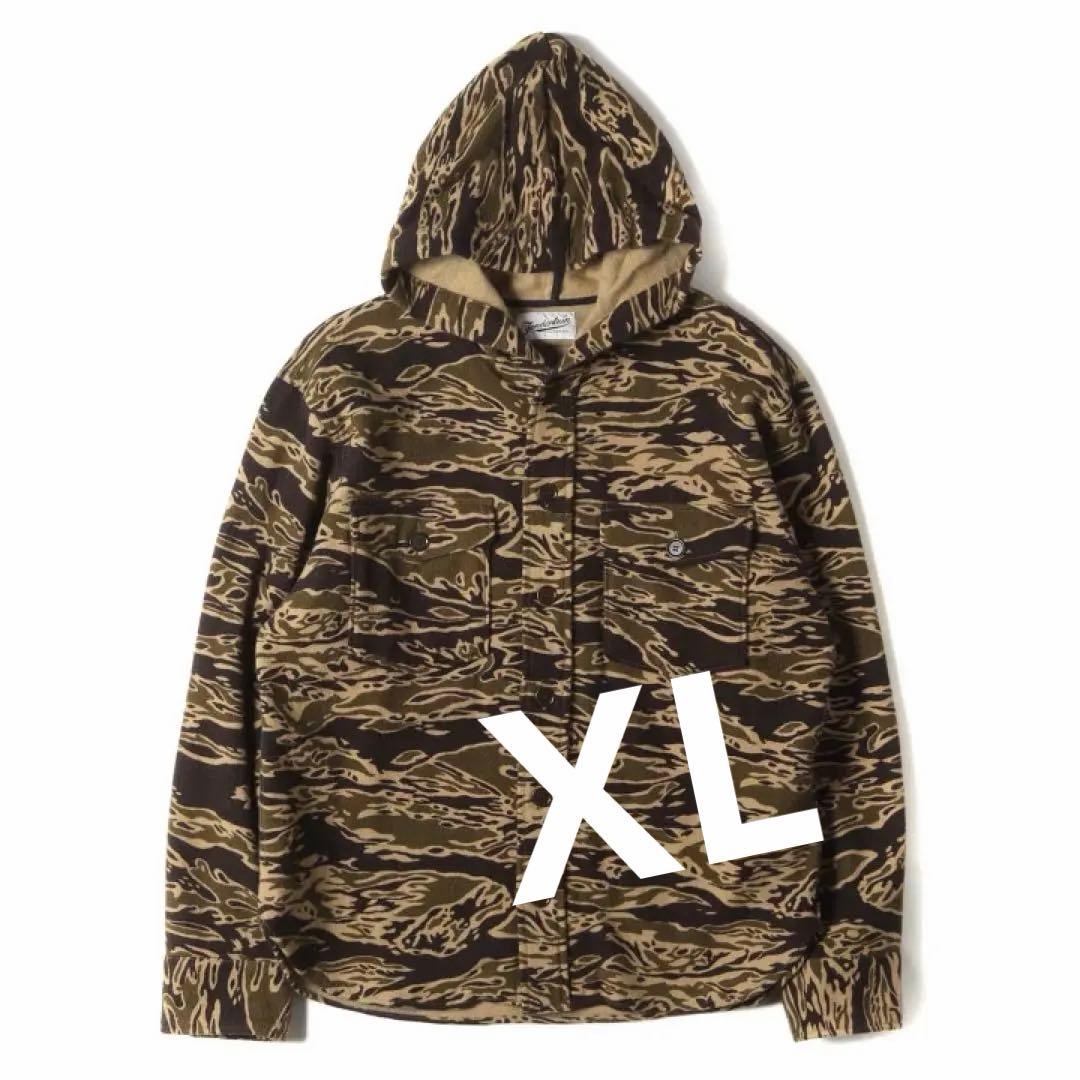 テンダーロイン ウールシャツ　バンブー　カモフラ　ジャケット　迷彩　XL