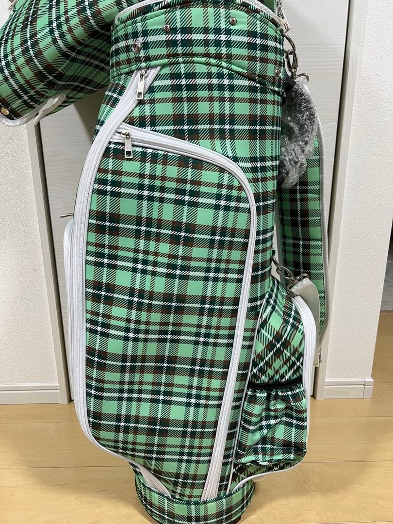 【未使用】飛衛門 キャディバッグ グリーン 9.5型 ユニセックス