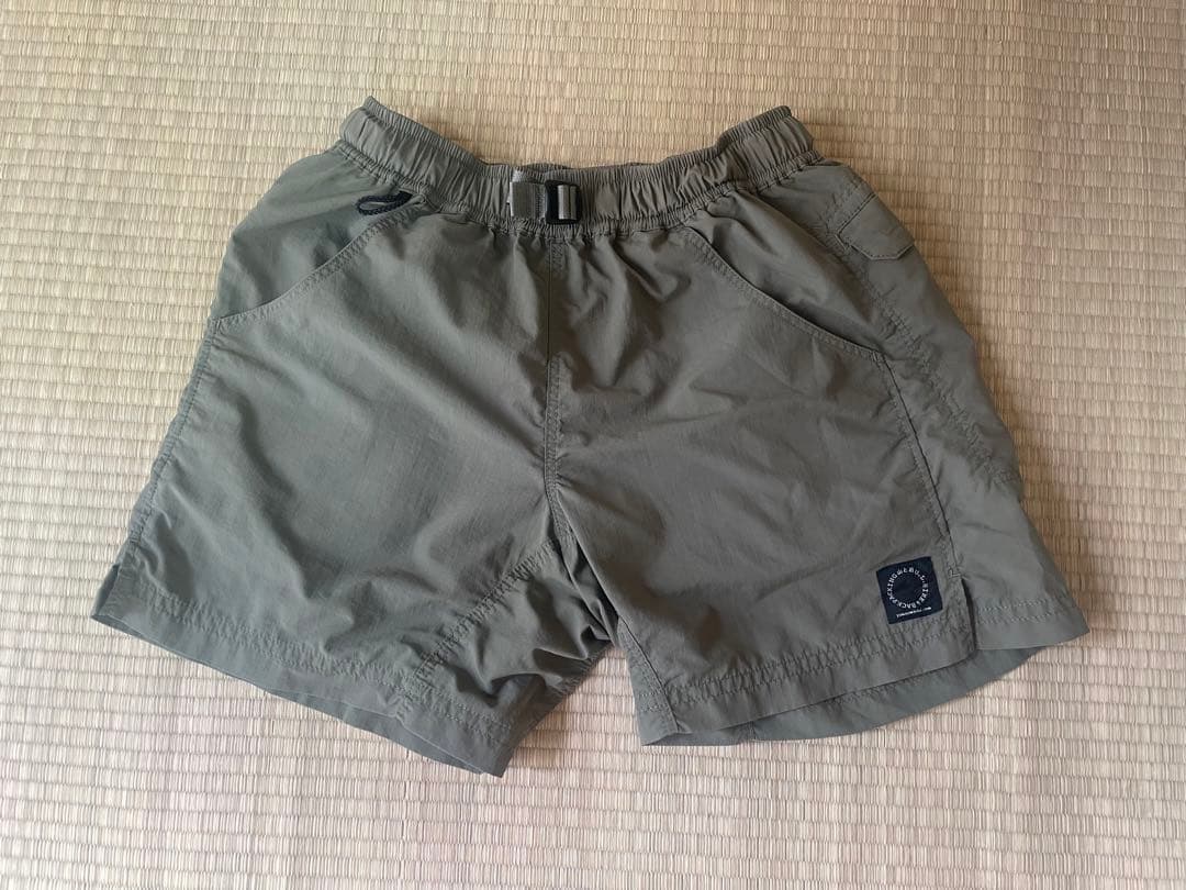 山と道　5-pocket shorts Olive. Women M