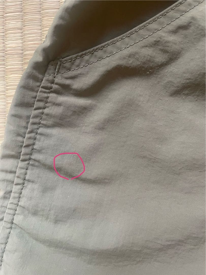 山と道　5-pocket shorts Olive. Women M