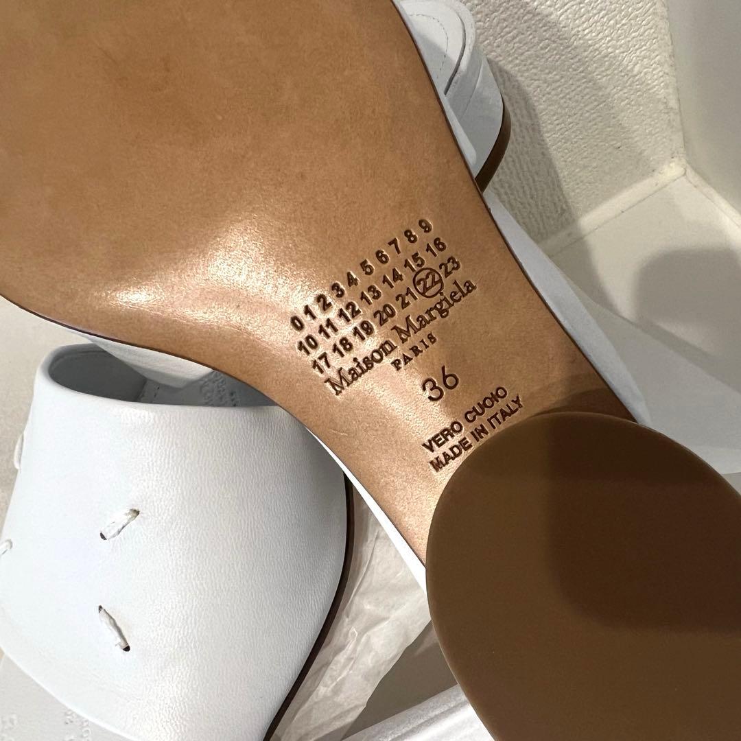 限定SALE！Maison Margiela スクエアトゥレザーサンダル