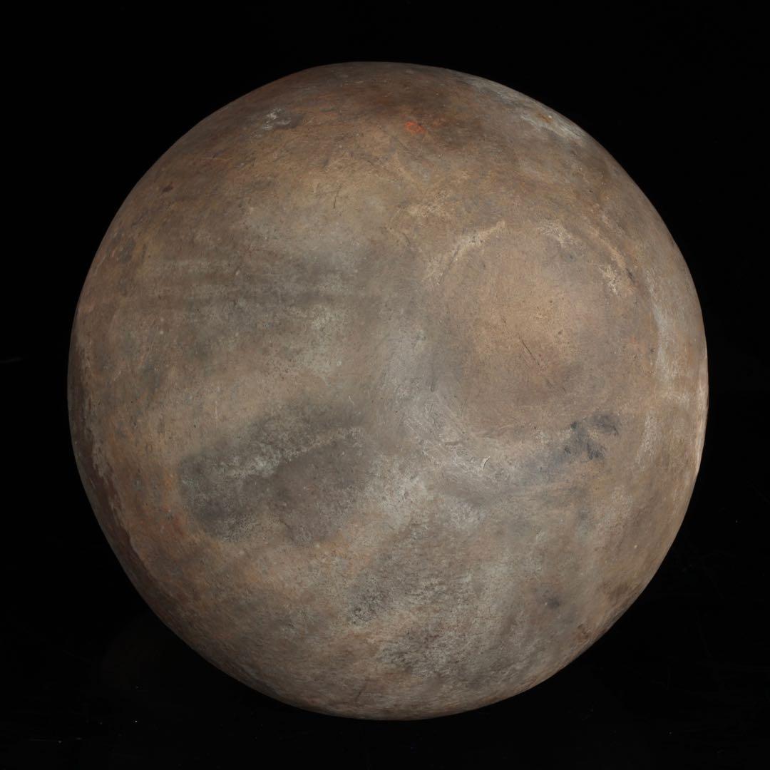 朝鮮美術 須恵器 新羅土器 壺 新羅無細土 出土品 木製台座 箱付 骨董 古美術