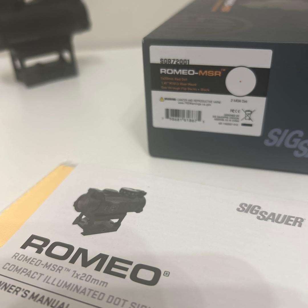 実物？ レプリカ？ SIG SAUER ROMEO-MSR ドットサイト