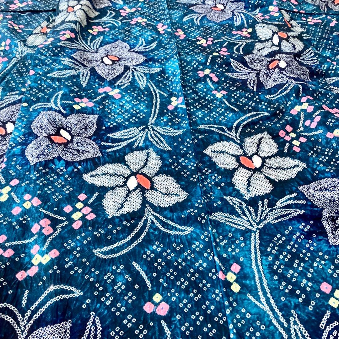 ™️20 ★ピョコです★有松絞り　未使用品　絞り染め　絞り浴衣　浴衣