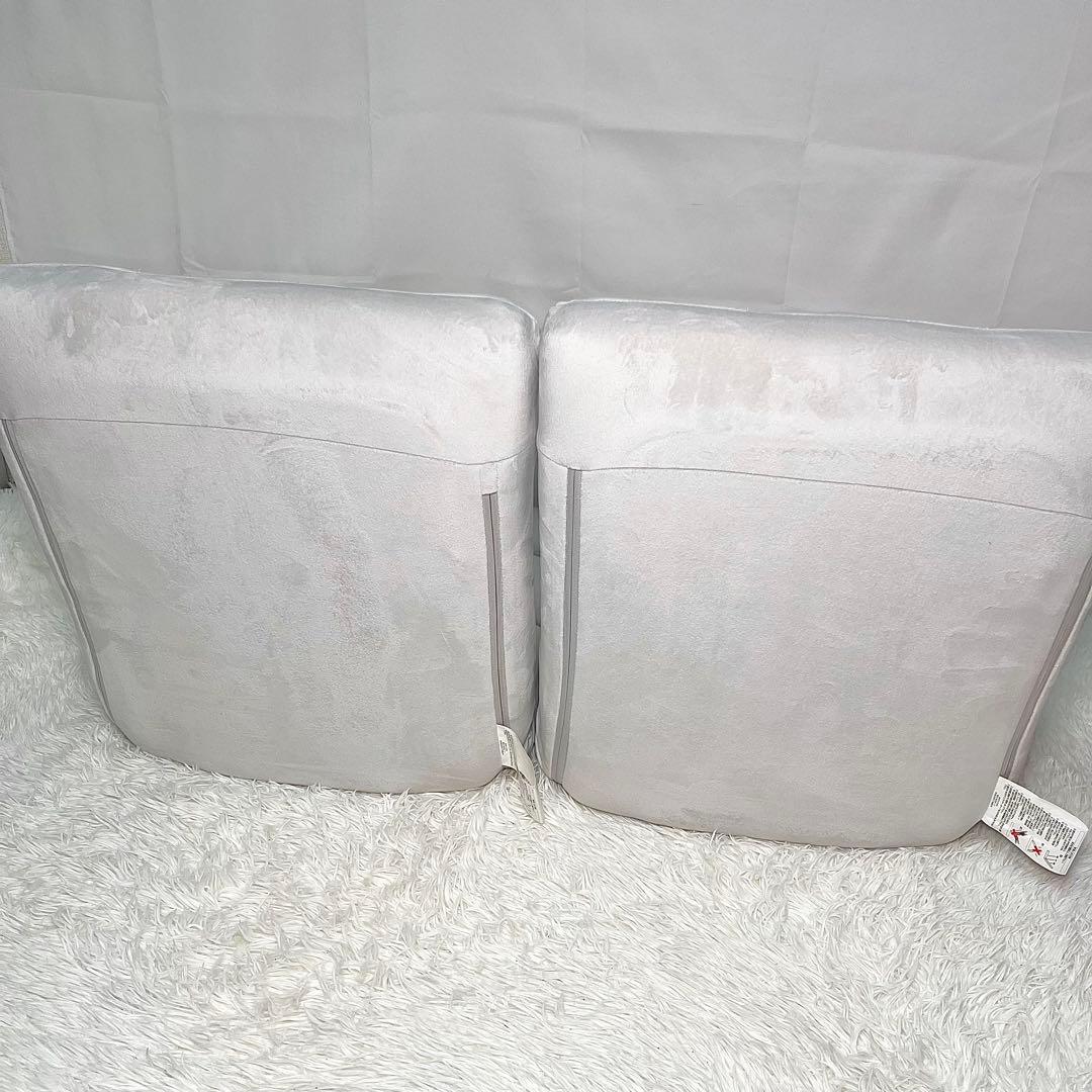 【美品】テイハンパツザイスマルプ グレー 座椅子 2脚セット