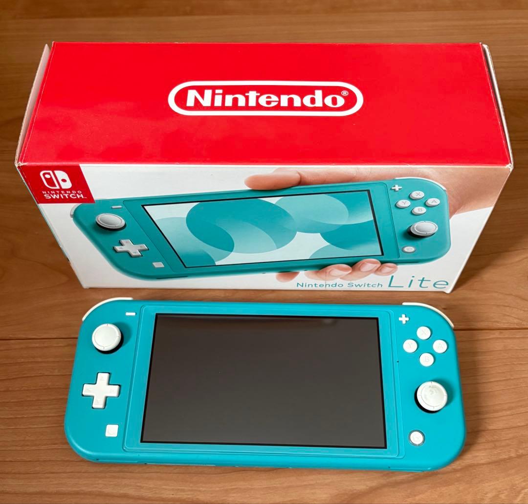 任天堂Switch Lite 本体 ターコイズ (充電器、ケース付き)