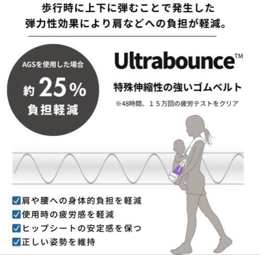 Sweet Mommy ヒップシート グレー　無重力 AGS 機能搭載