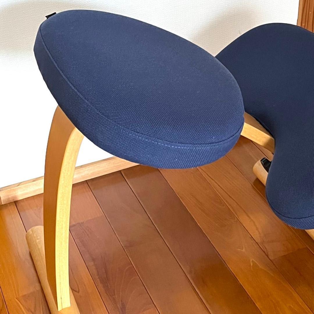 美品　サカモト　バランスイージー バランスチェア ネイビー