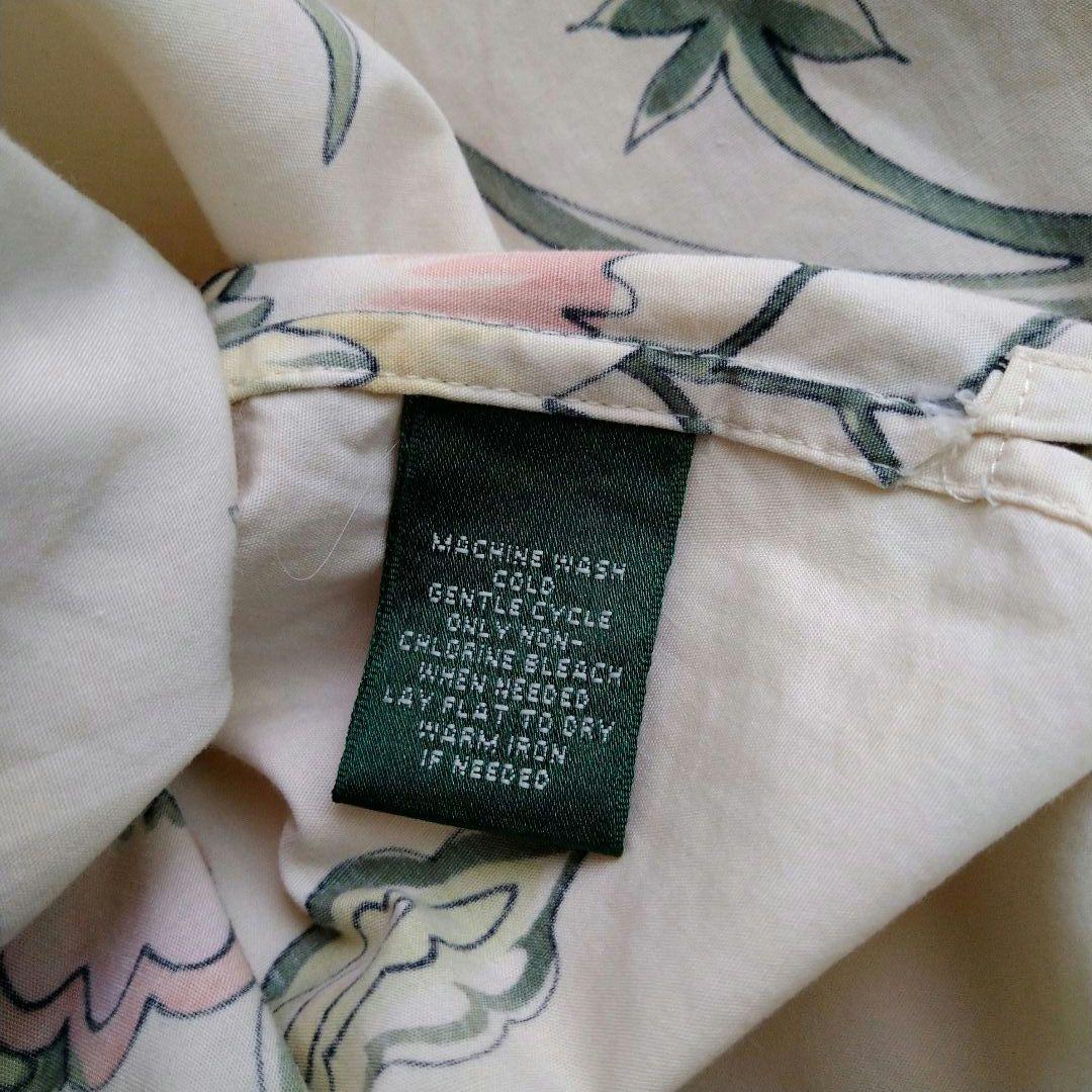 ローレンラルフローレン 花柄 五分袖 チュニック ボタニカル 3L