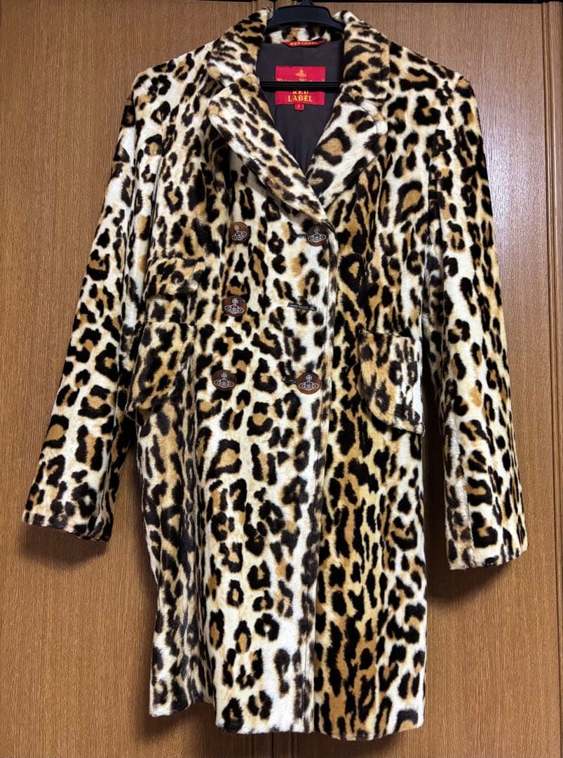 ヴィヴィアン・ウエストウッド ヒョウ柄 ダブルブレストコート