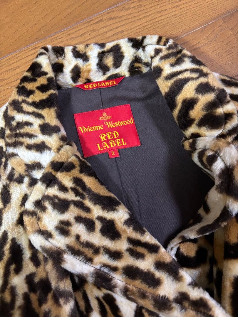 ヴィヴィアン・ウエストウッド ヒョウ柄 ダブルブレストコート