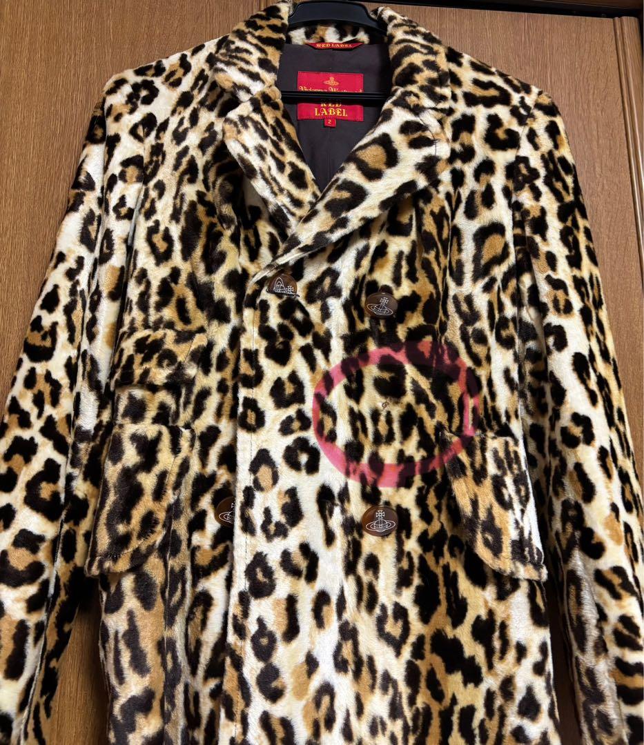 ヴィヴィアン・ウエストウッド ヒョウ柄 ダブルブレストコート