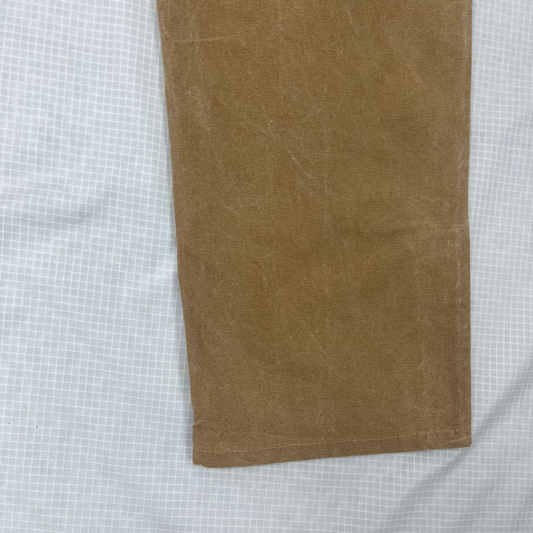 【USA製】カーハート B01 ダブルニー ペインターパンツ 茶 W82 雰囲気