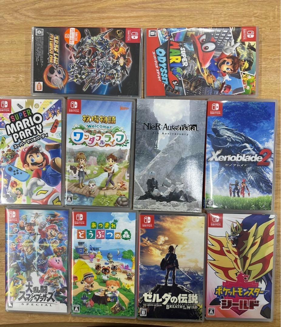 Switch ソフト　10本セット　ポケモン　マリオ　ゼルダの伝説　スマブラ