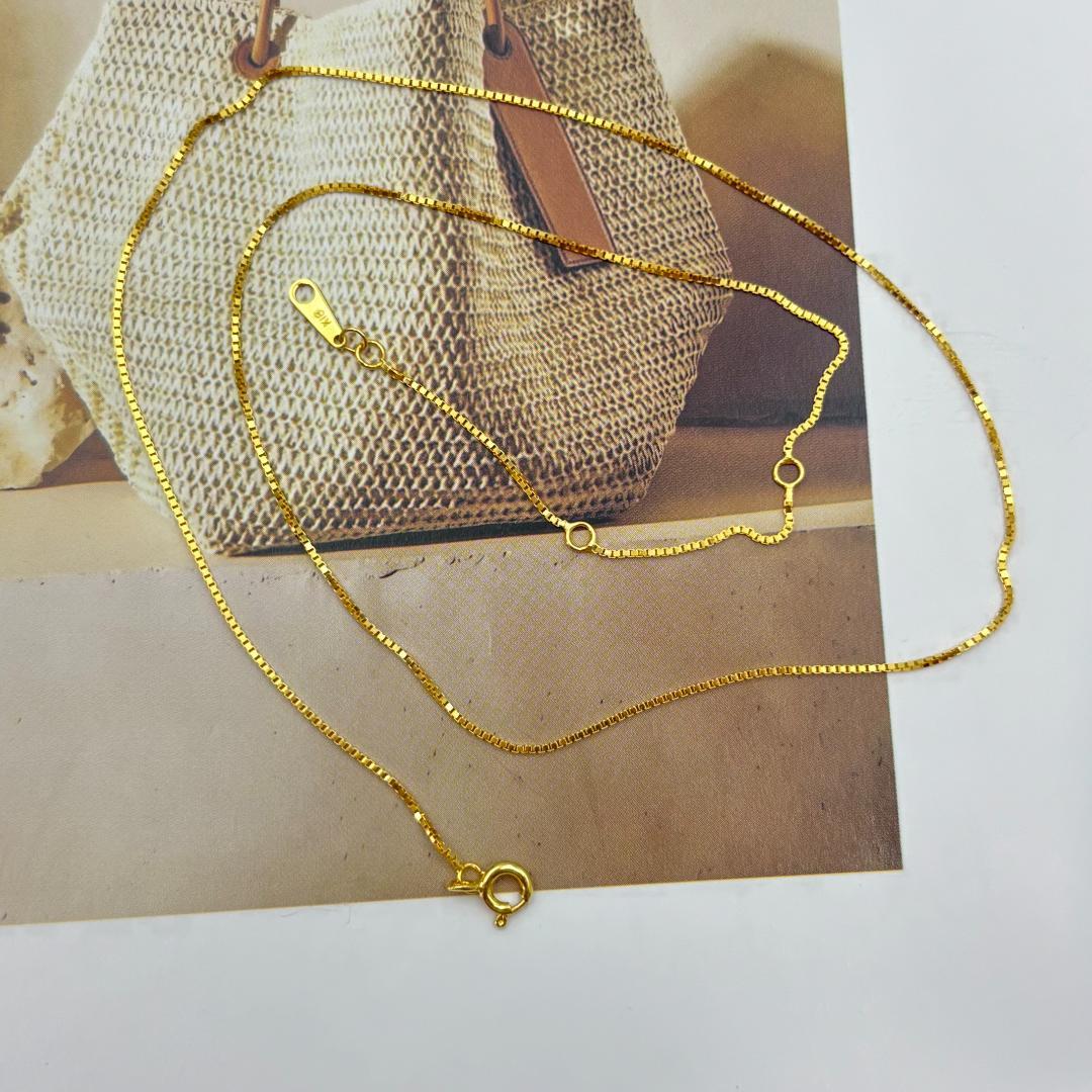 極美品K18金 スネークチェーンネックレス 1.64g