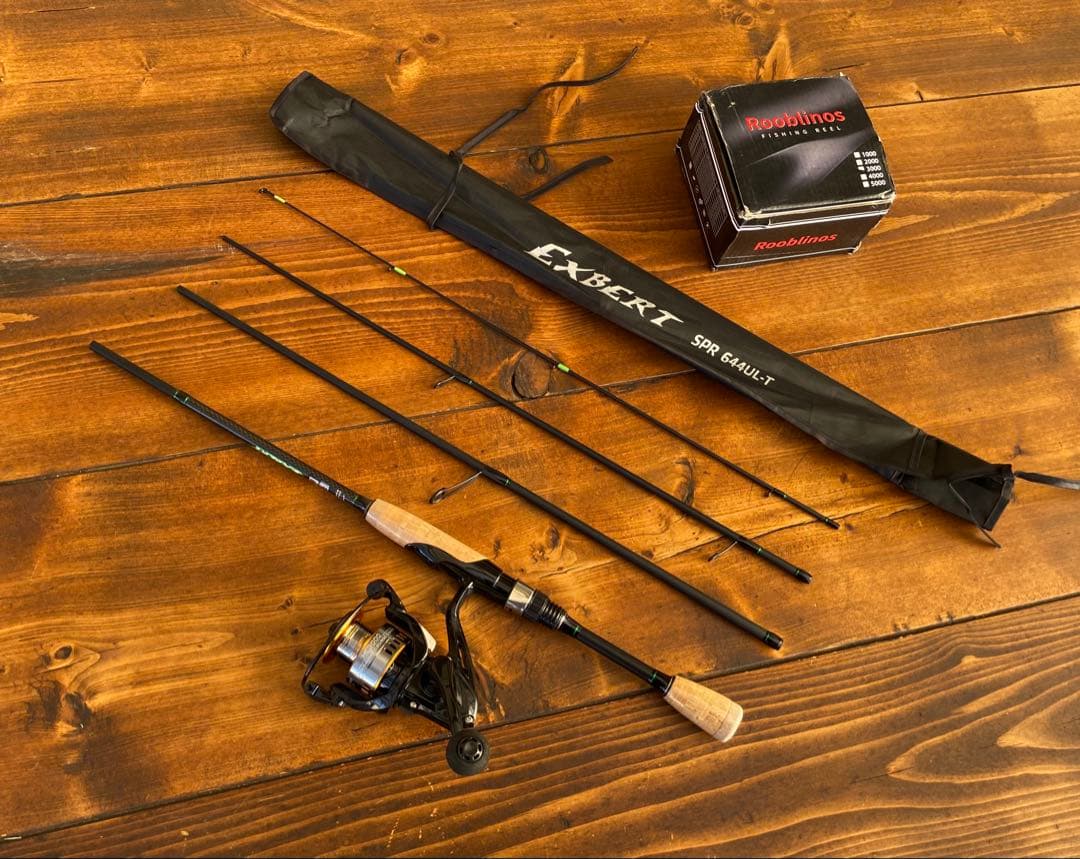 釣り竿セット　4ピースパックロッド　644UL 196cm バスロッド　バス釣り