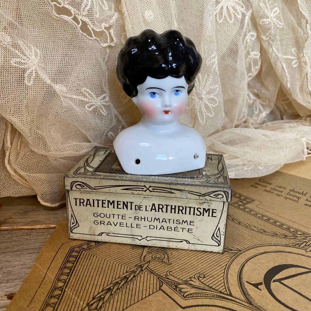 ドイツアンティーク チャイナヘッドドール ヘッドのみ