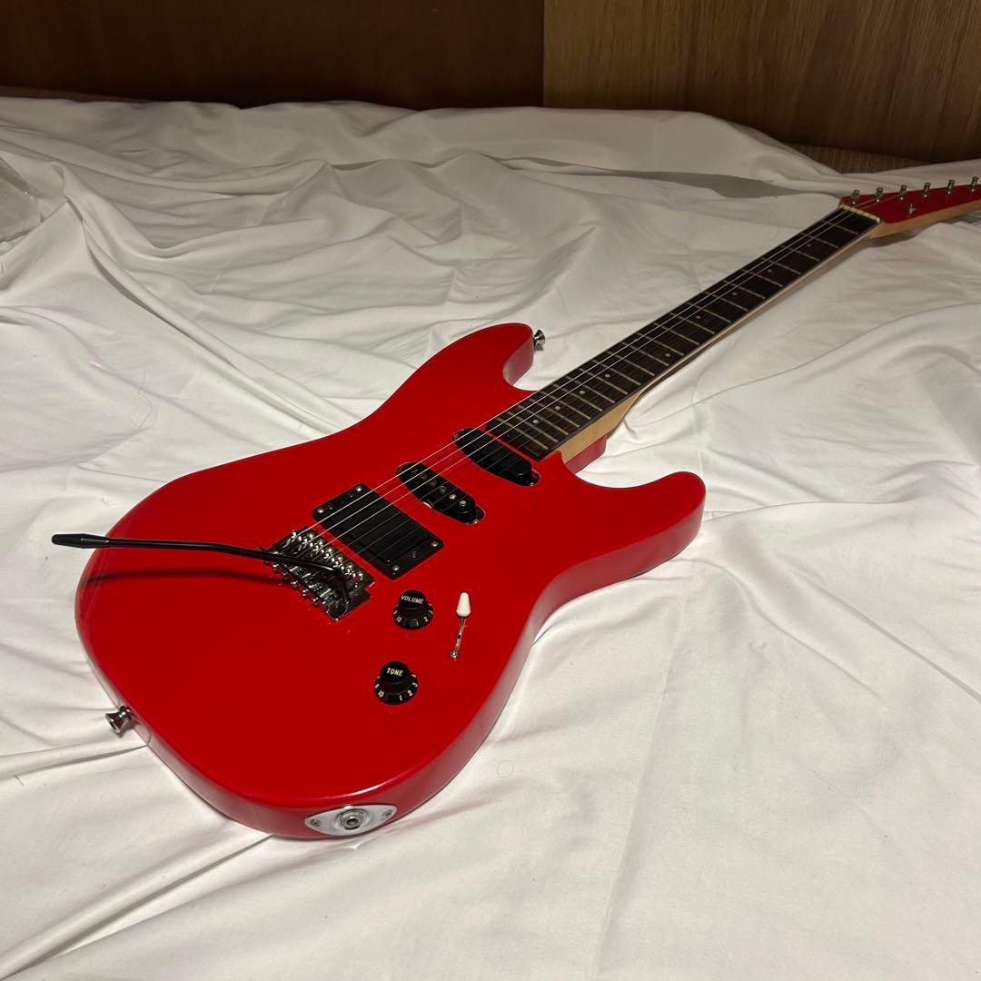 【美品】Legend ストラトキャスター レッド エレキギター SSH