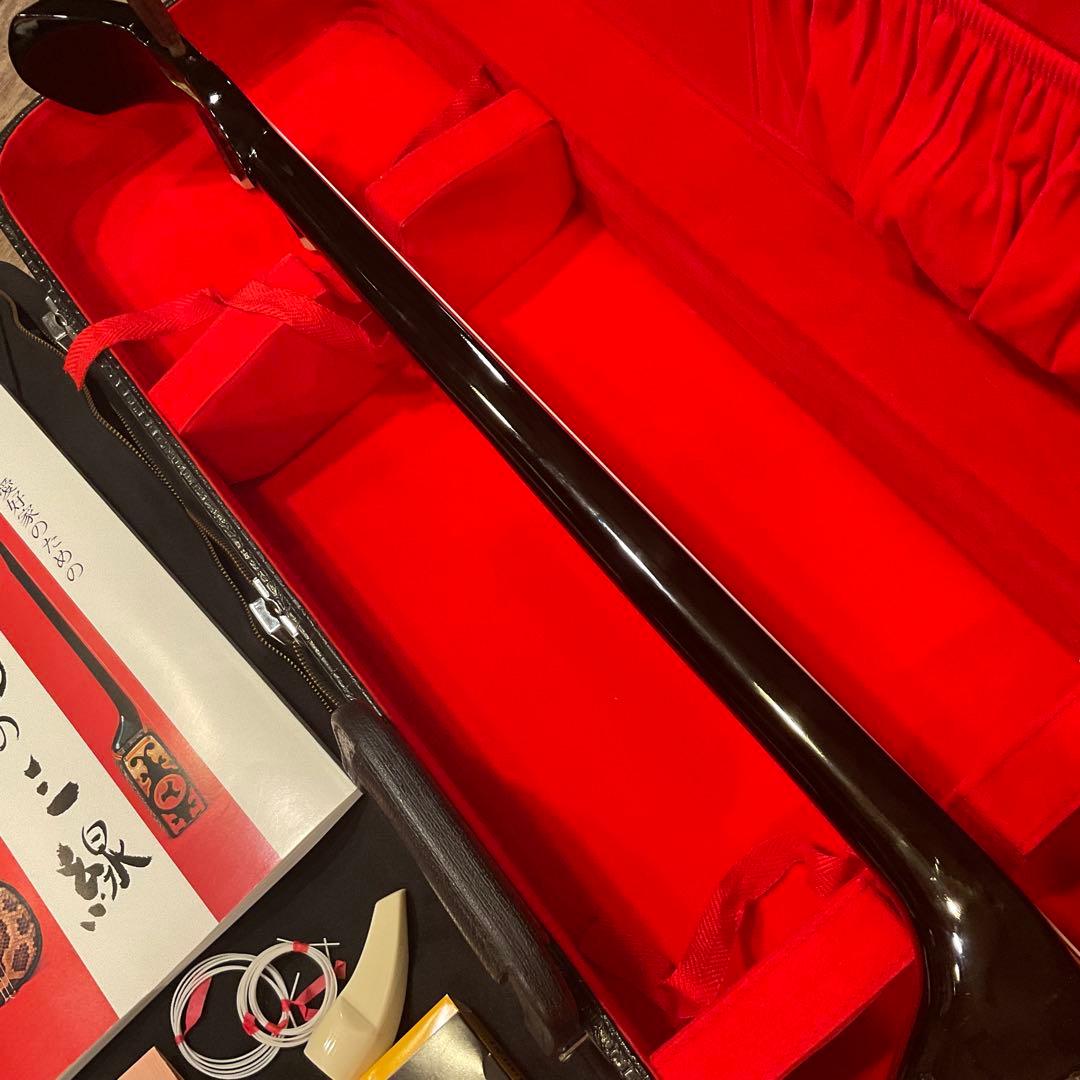 極美品！未使用級！三線さんしん(沖縄三線)本皮強化張り