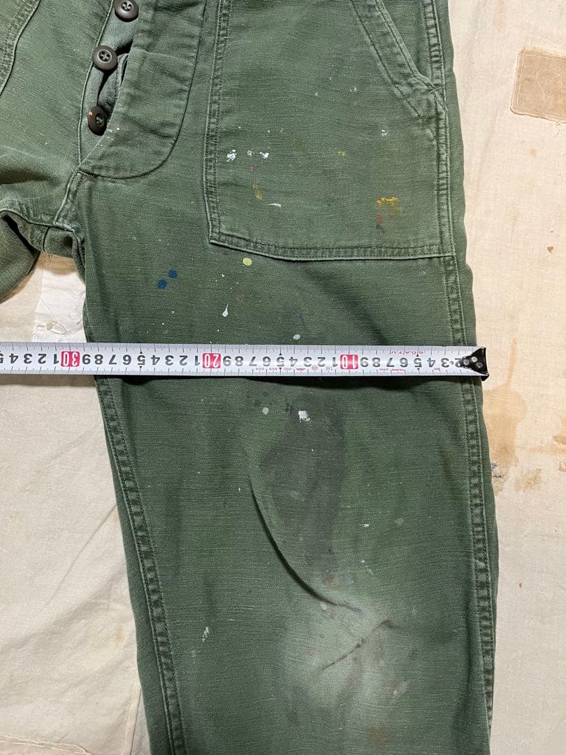 70s ベイカーパンツU.S.ARMY W34 l29 ペンキ跡