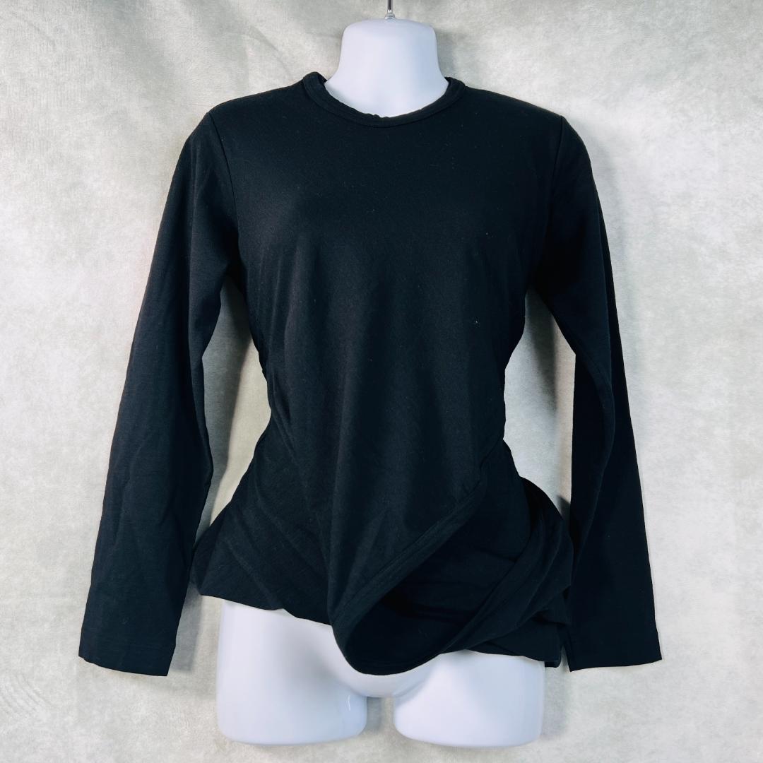 【トリコ コムデギャルソン】トップス アシンメトリー 変形 ブラック S~M
