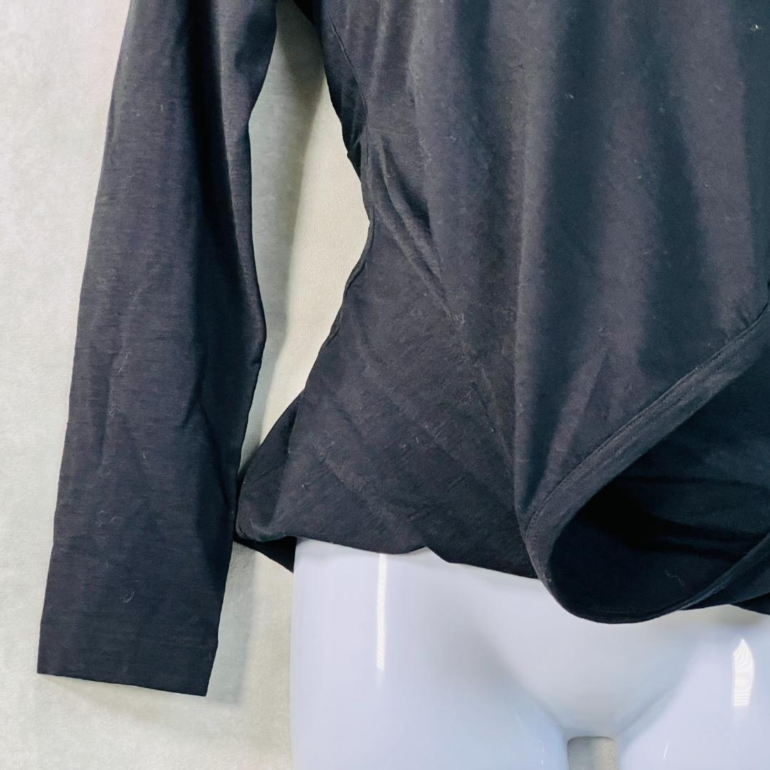 【トリコ コムデギャルソン】トップス アシンメトリー 変形 ブラック S~M