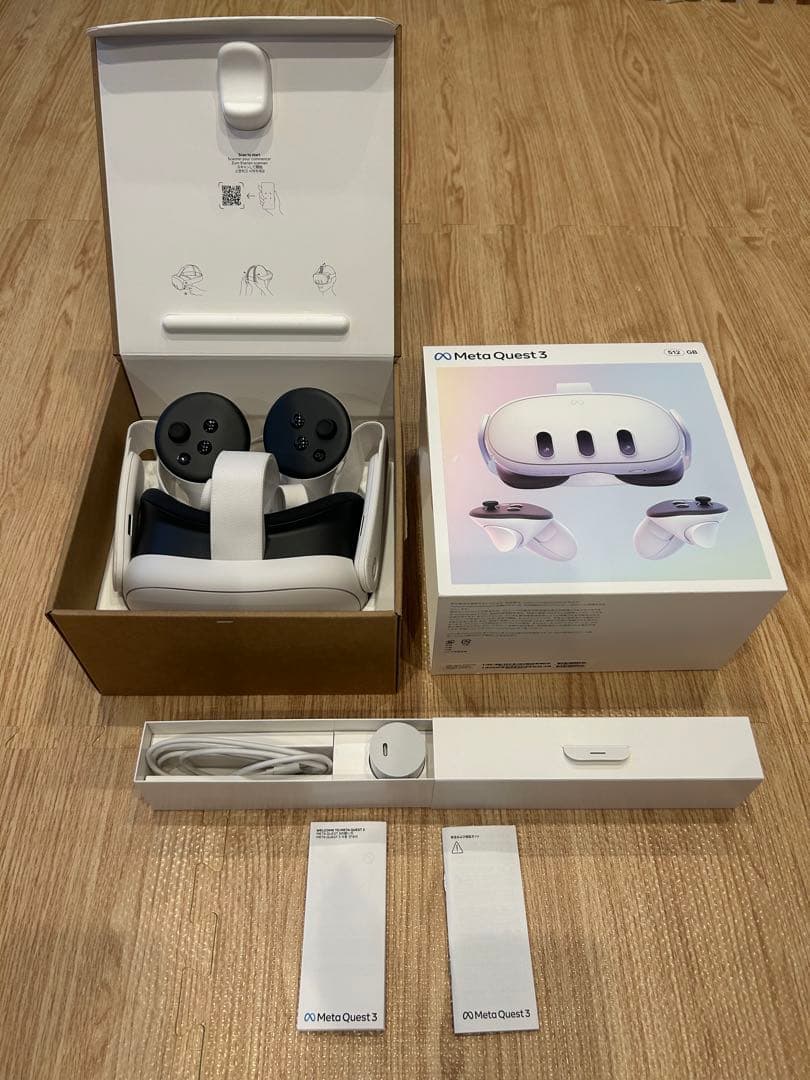  Quest 3 512GB ヘッドセット コントローラーセット