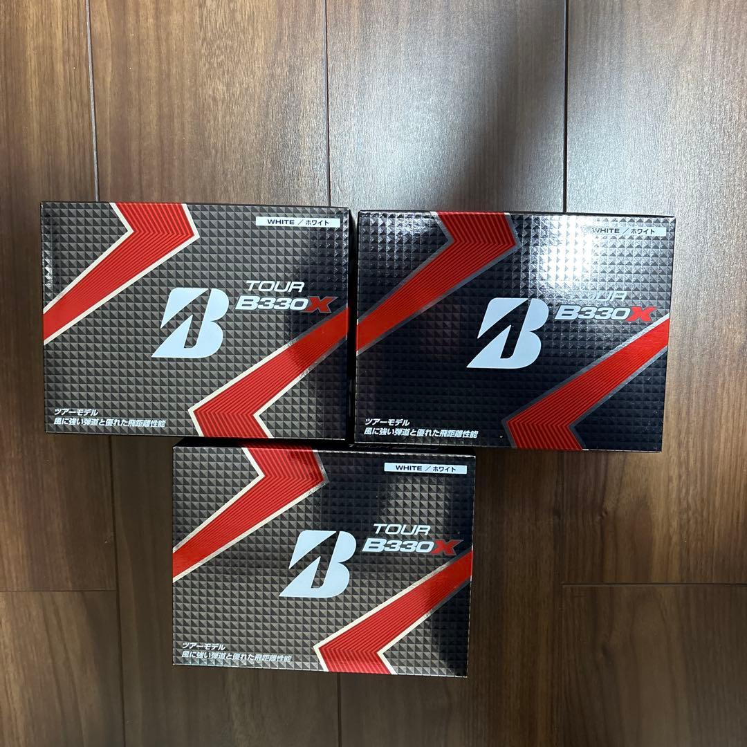 ブリヂストンTOUR B330Xゴルフボール ホワイト 3ダース 未使用品