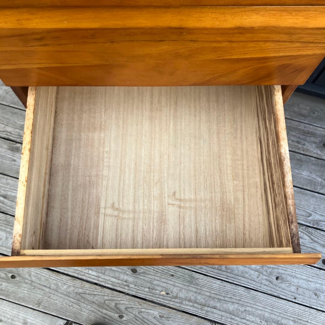 北欧レトロ 木製チェスト 5段 引き出し収納 古家具 古道具 クラシック