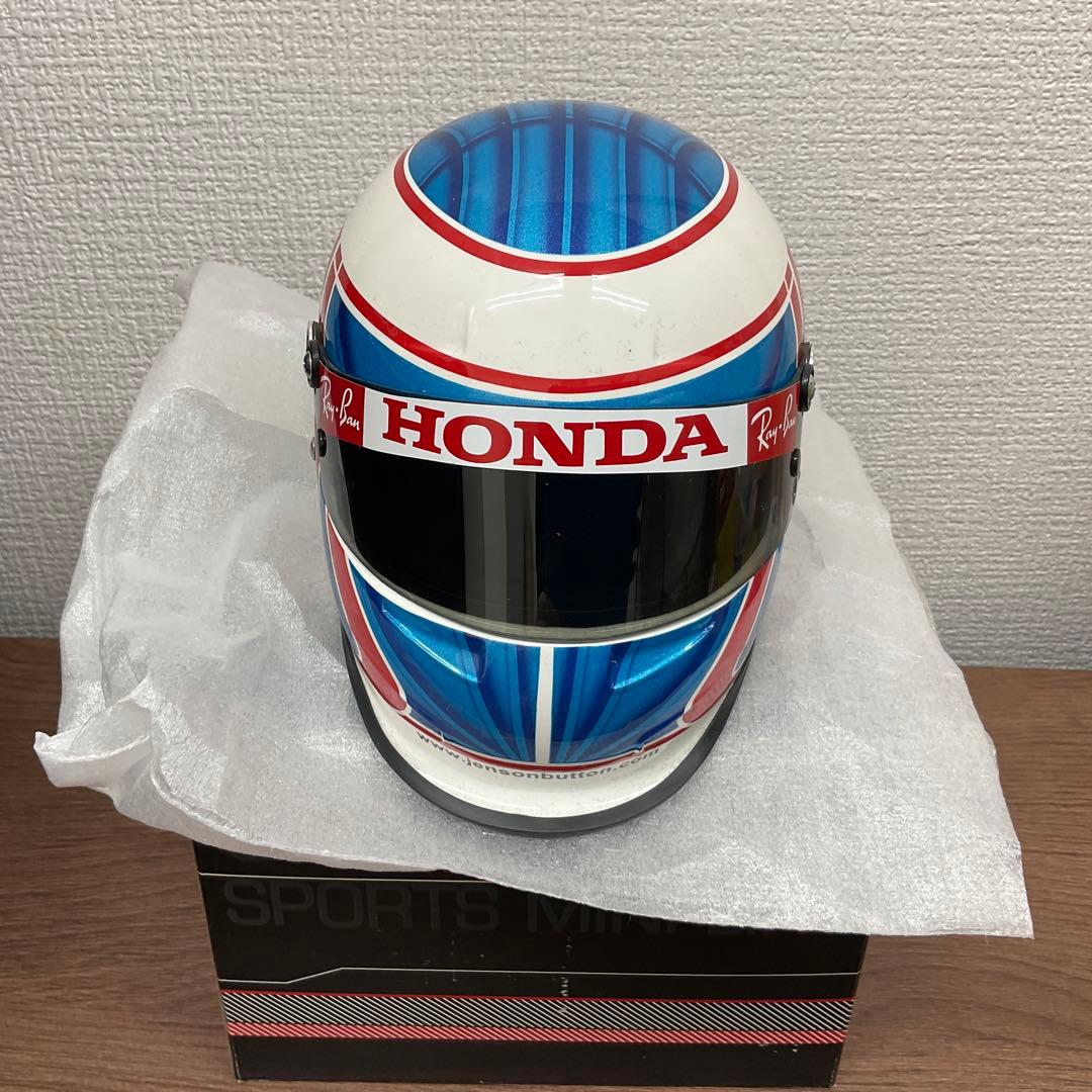 箱あり　ホンダ　ジェンソンバトン1/2ヘルメット F1