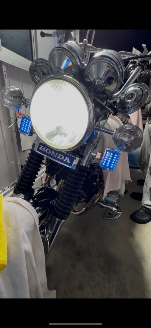cb750four フォグランプ　リモコンセット　LED4つ