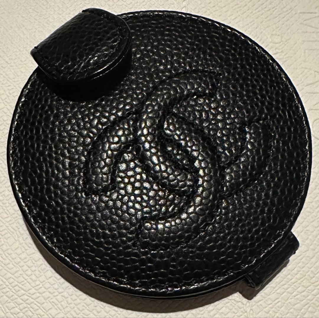 CHANEL キャビアスキン　コンパクトミラー正規品