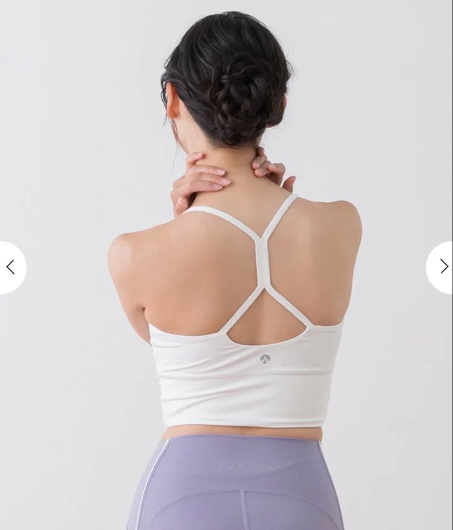 SUKALA ブラトップ付きペーパーライクタンクトップ