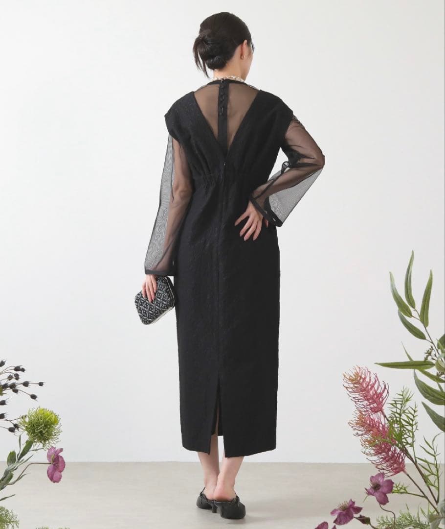 kana ジャガード ワンピース チュール トップス セット パーティー ドレス