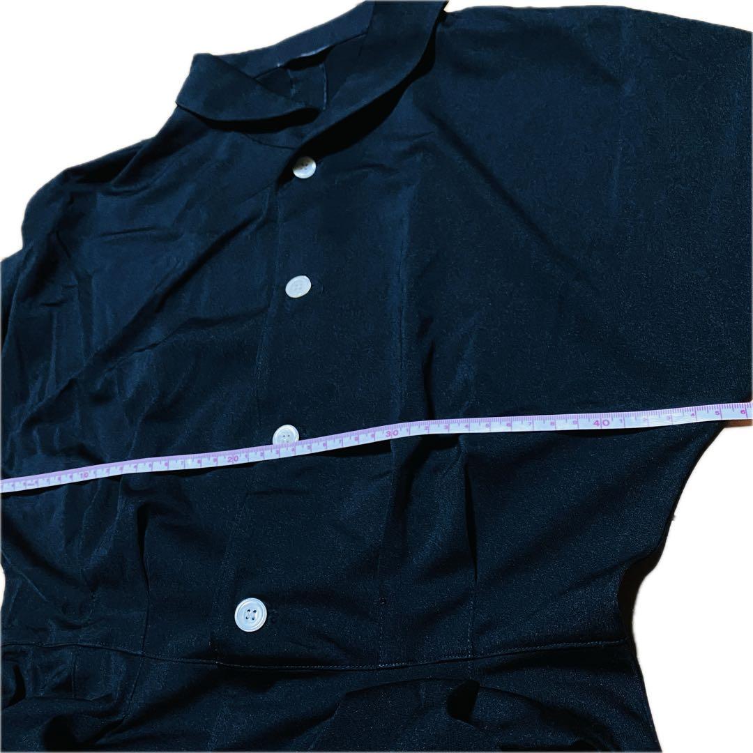 希少 サンプル Y's bis ワンピース ボタン ストレッチ スカート 黒