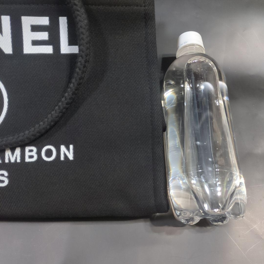 CHANEL ロゴ入り ブラックトートバッグ