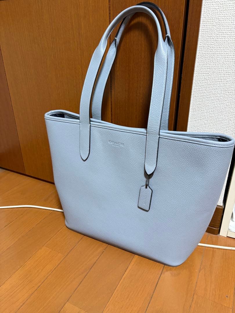 ブルーグレートートバッグ