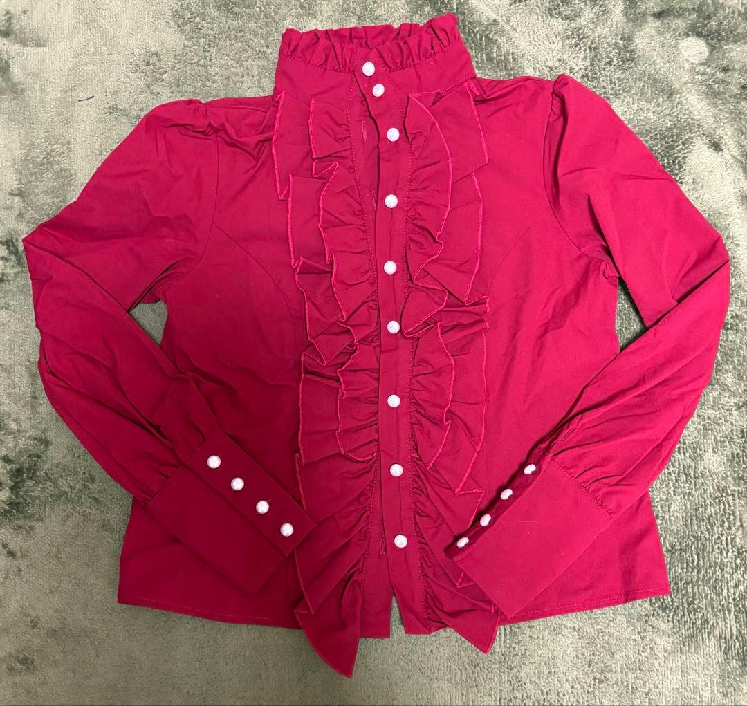 CATCOCOON ゴスロリ 赤　リボンブラウス＋スカートセット