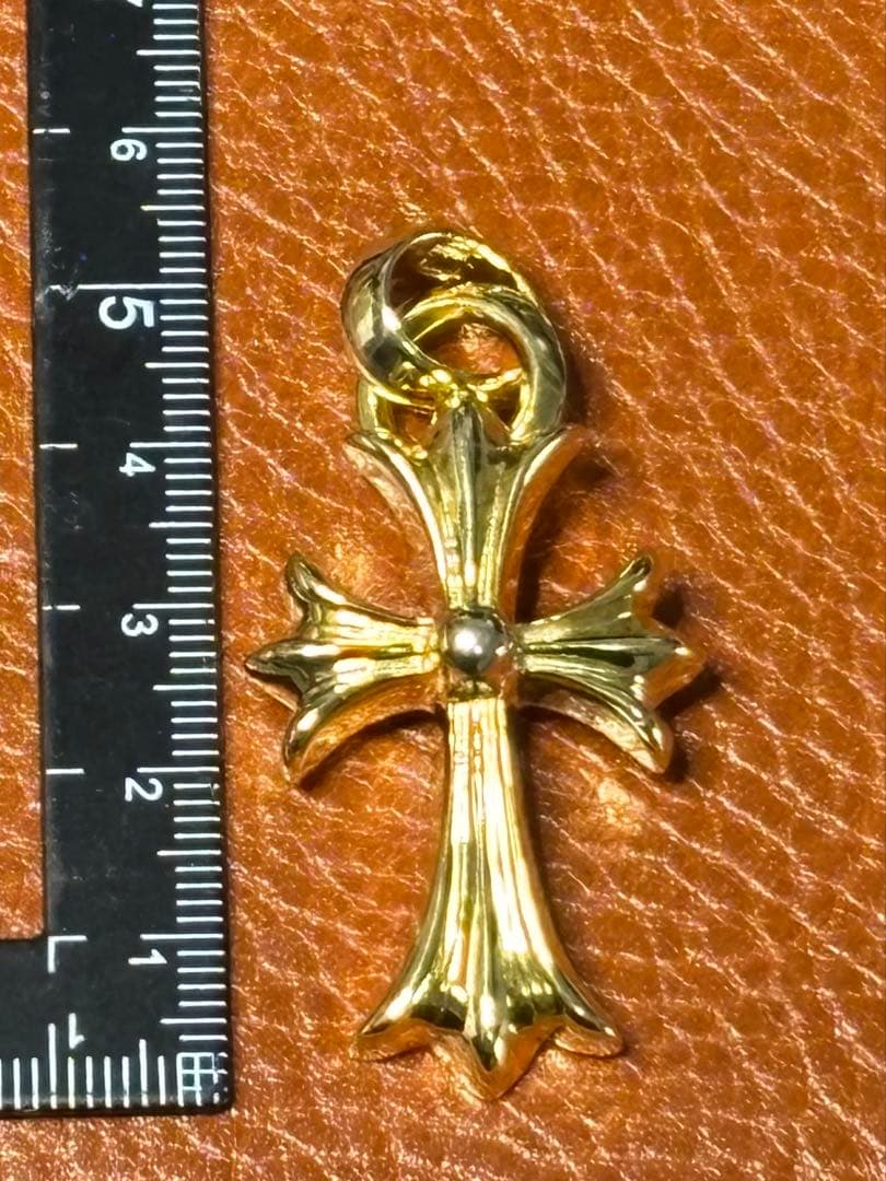 クロムハーツ/CHクロス ペンダント with ベイル/22K