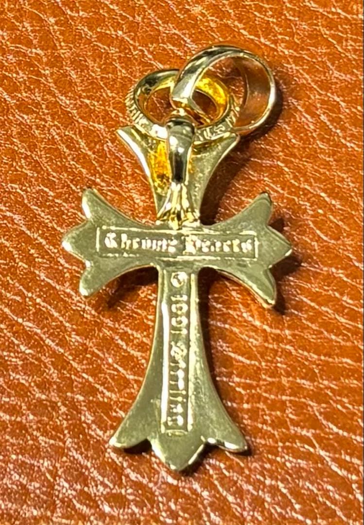 クロムハーツ/CHクロス ペンダント with ベイル/22K