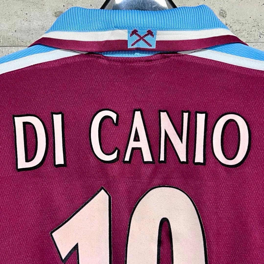 【当時物】99-01 ウェストハム ♯10 ディカーニオ【L-XL相当】ホーム