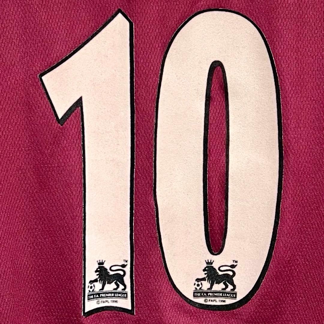 【当時物】99-01 ウェストハム ♯10 ディカーニオ【L-XL相当】ホーム