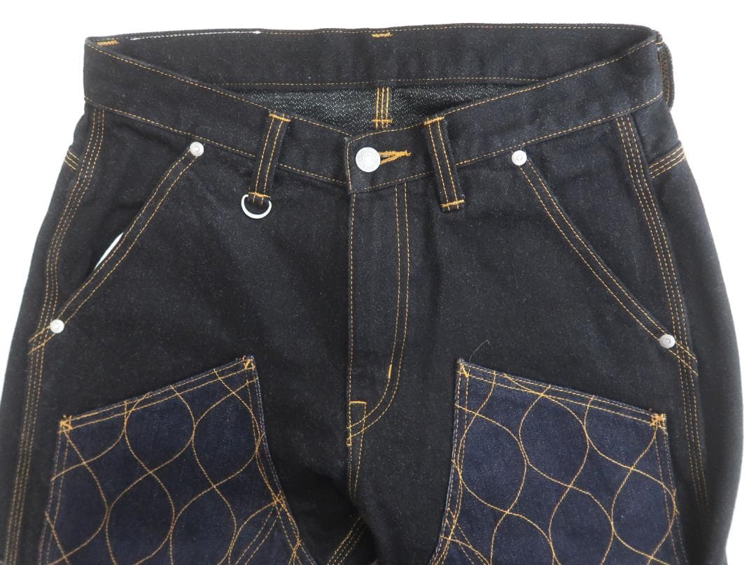 3169 児島ジーンズ ケブラーストレッチダブルニーシェルステッチデニム【G】.