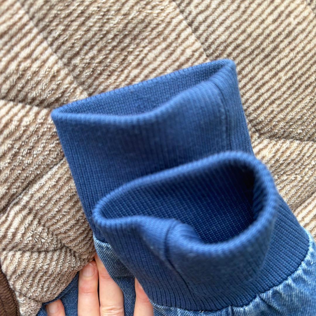 adidas 2XLトラックトップジャケット　ファイヤーバード　デニム