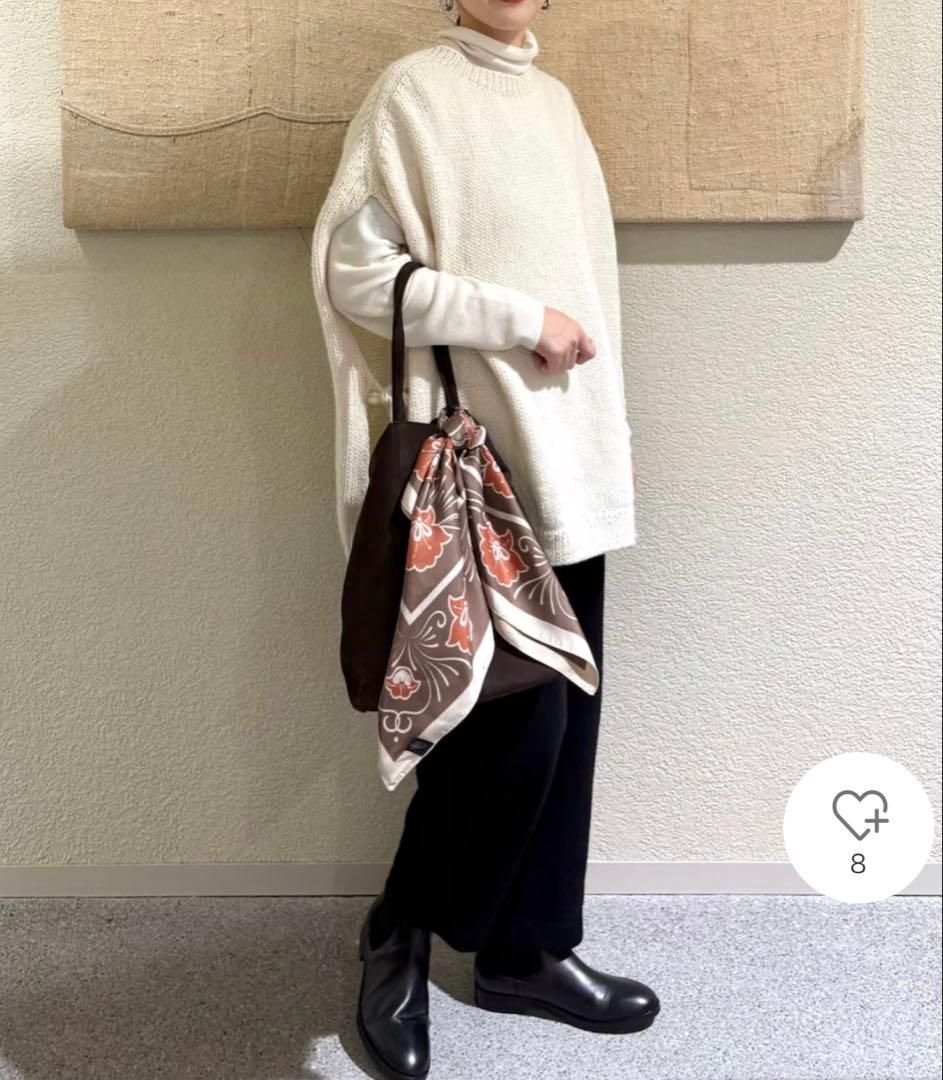 かぐれ　新品　今季　ウールテーパードパンツ　ブラック　 2025秋冬