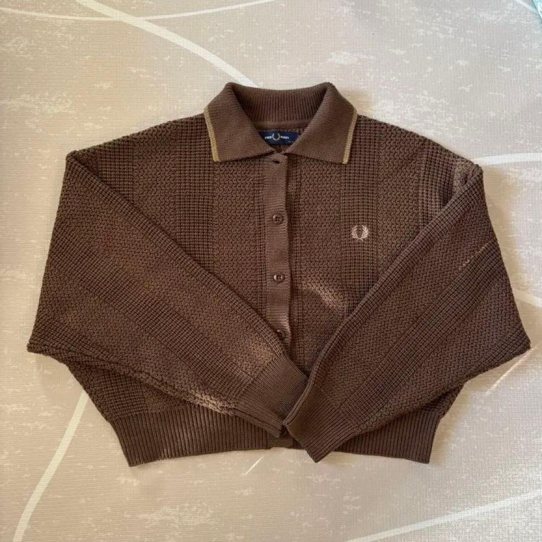 ろろ(25日のみ)FRED PERRY ブラウン ニット UK 10